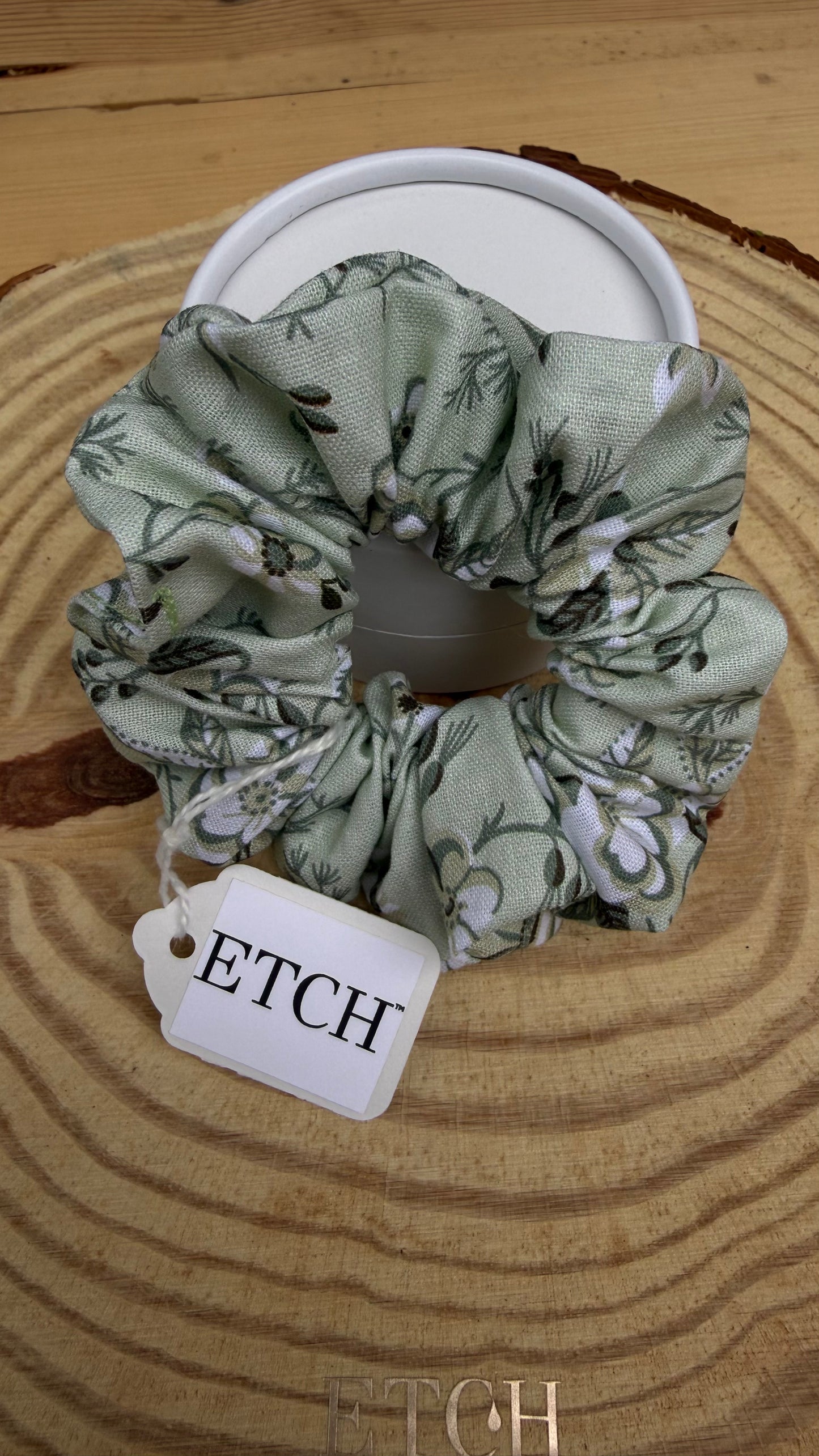 Botanical Cotton Scrunchie – Sage Garden | ETCH™