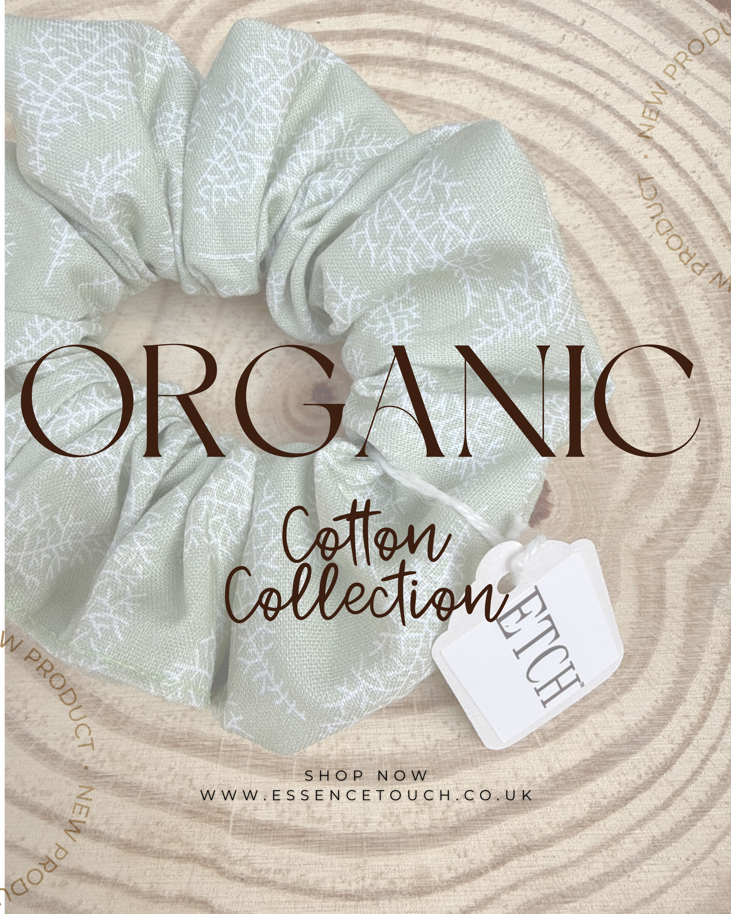 Botanical Touch™ Scrunchie – Organic Cotton